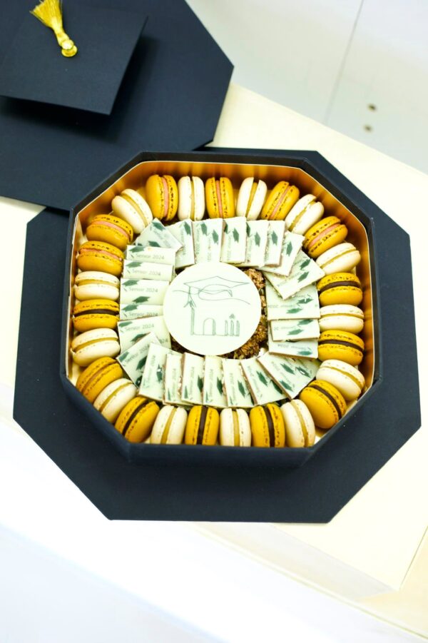 graduation chocolates &macarons gift